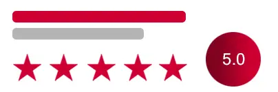 System ocen w aplikacji firmowej – pięć gwiazdek i wysoka ocena użytkowników